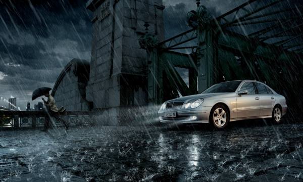 Photograph Andreas Fitzner Mercedes In The Rain on One Eyeland